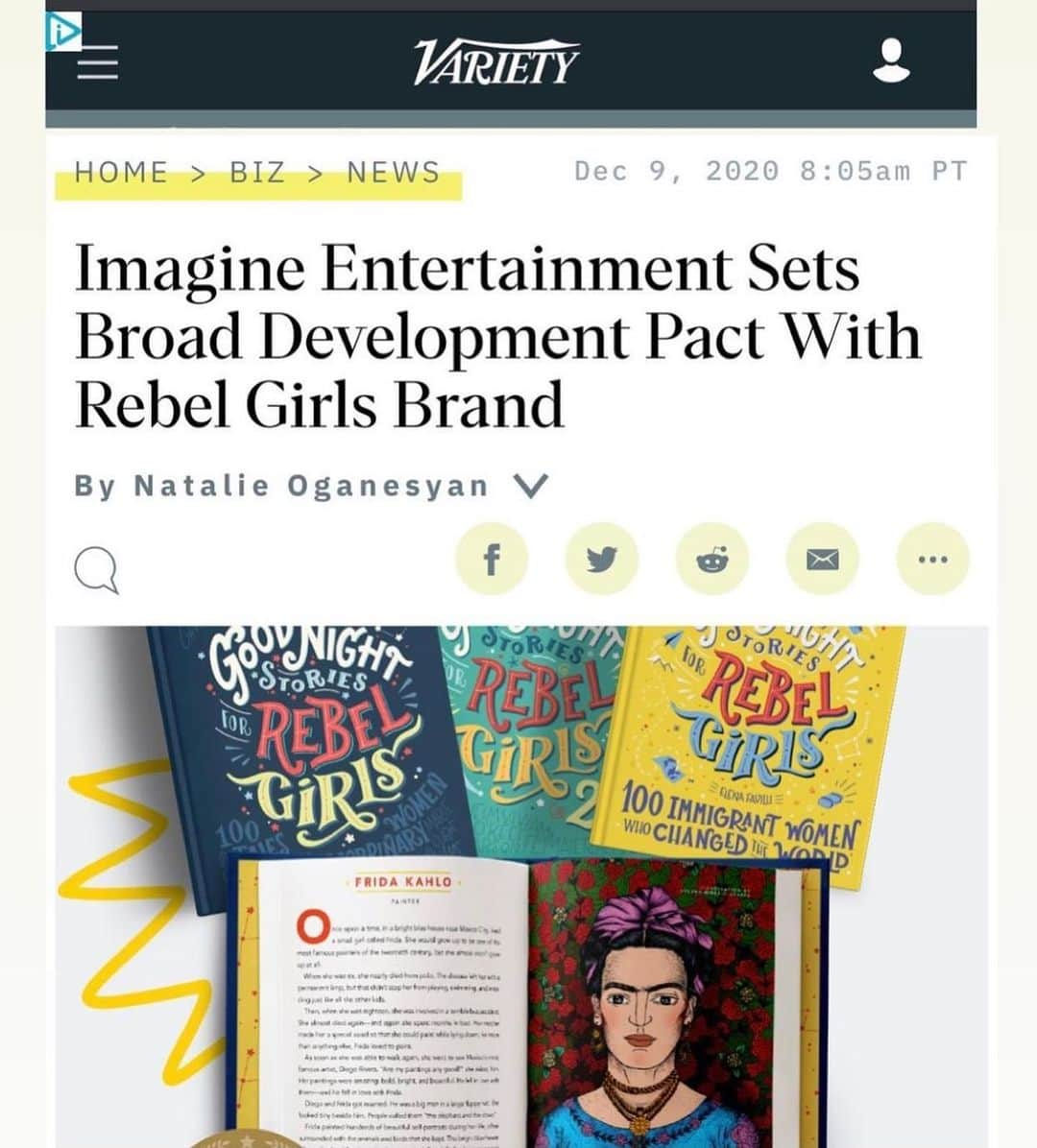 ロン・ハワードのインスタグラム：「Really inspired by our @imaginekidsandfamily, @imaginedocs and @rebelgirls partnership.  Repost from @imaginekidsandfamily • News is out! We’re so excited to partner with @rebelgirls and @imaginedocs to tell stories that inspire the next generation of rebels!!」