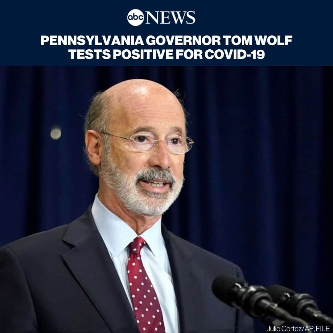 ABC Newsさんのインスタグラム写真 - (ABC NewsInstagram)「Pennsylvania Gov. Tom Wolf said he tested positive for COVID-19 on Tuesday and is isolating at home. Tap link in bio for LIVE UPDATES. #pennsylvania #covid19 #coronavirus #pandemic」12月10日 4時34分 - abcnews