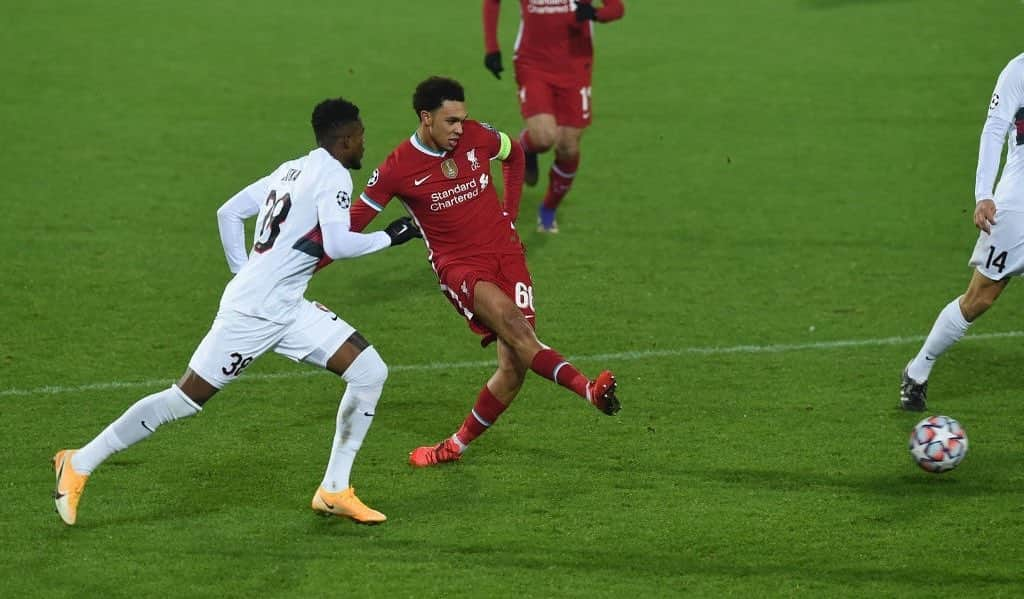 トレント・アレクサンダー＝アーノルドのインスタグラム：「SKIPPER❤️ Liverpool FC vs FC Midtjylland (09-12-2020) 🔴📷: John Powell for Liverpool FC 🔴 @trentarnold66 🔴  Tags ignore: #trentarnold #TAA66 #team66 #trentalexanderarnold #team66 #trentalexander  #milner #hendo #gerrard #diogojota #liverpool #lfc #salah #mane #firmino #robertson #vandijk #keita  #chamberlain #aoc #thiago #matip #gomez  #tsimikas #football  #l4l #f4f #lfl #lovelfc」