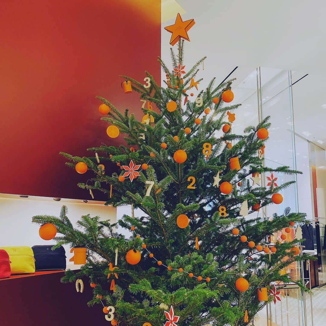 清水あすかさんのインスタグラム写真 - (清水あすかInstagram)「今年もかわいいの〜💕  #christmastree  #christmas  #orange  #hermes  #love  #ornaments」12月10日 15時56分 - asukahime1015