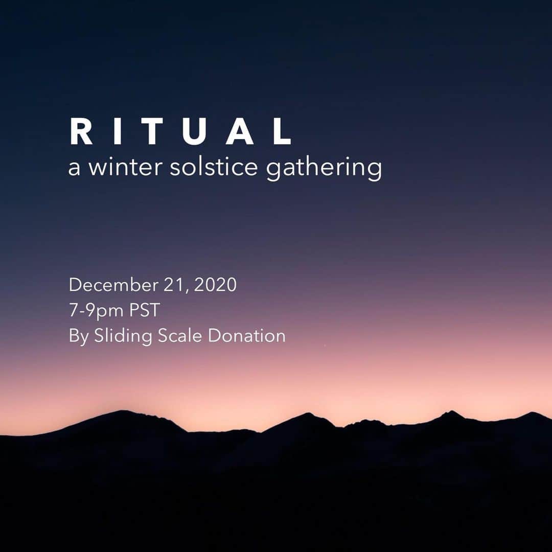Beam & Anchorのインスタグラム：「Join us in bringing intention to the quiet radiance of the winter season through contemplative practice and ritual. All warmly welcomed, no prior meditation experience needed. 🌙  By sliding scale donation: $18-$24-$30. You’re welcome to pay more or less; no one turned away for lack of funds.  Monday, December 21st, 2020 / 7-9pm PST. Link in bio for details to join. More info to come soon. 🌙With @dashmargaret @openspacemindfulness」