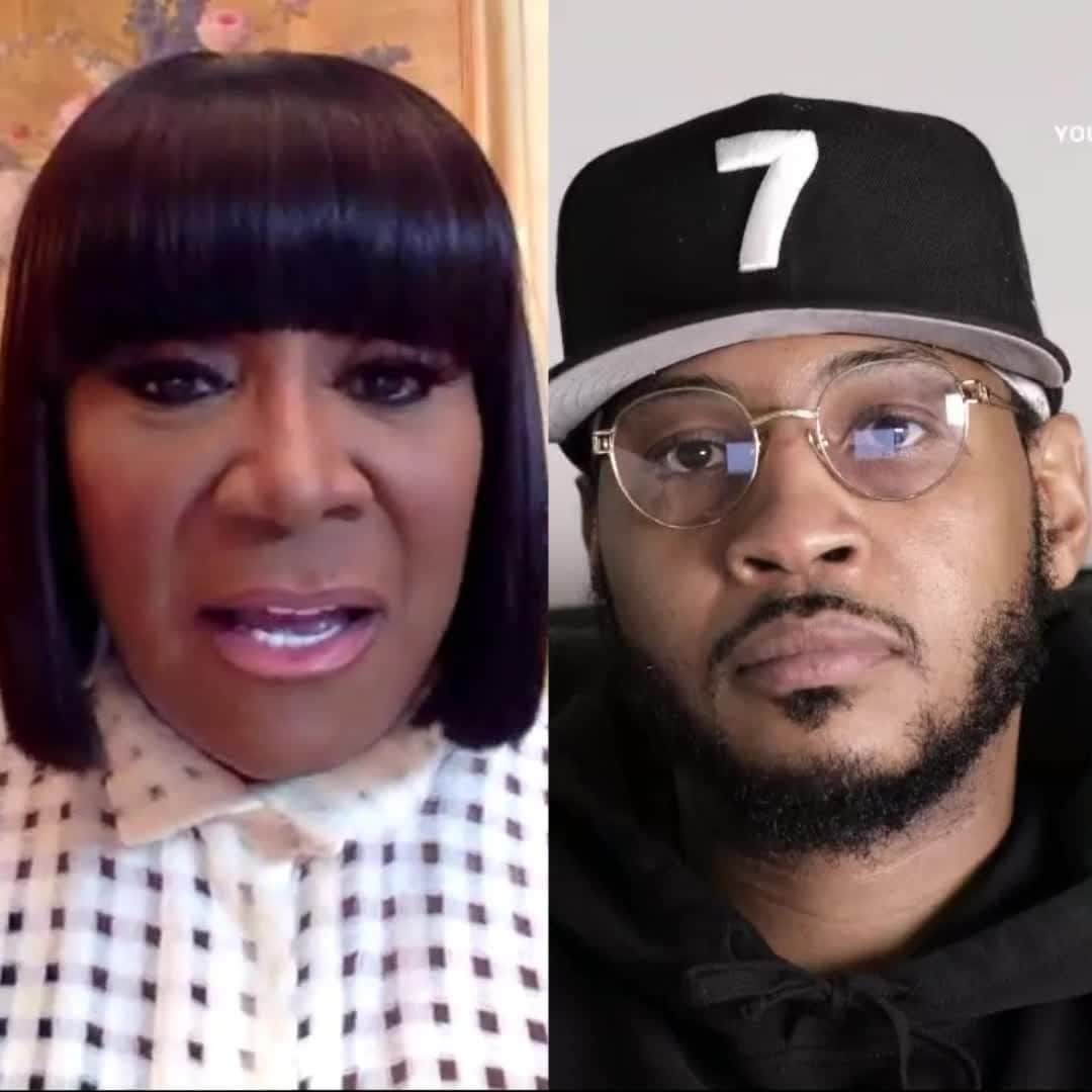 カーメロ・アンソニーのインスタグラム：「Such an honor to close out the year with the incomparable @mspattilabelle. We talked about having the right perspective during uncertain times, her amazing Versuz with Gladys Knight & of course her famous Patti Pies! Watch the full conversation on YouTube. We're back in the new year. Thanks for the support! #STAYME7O」