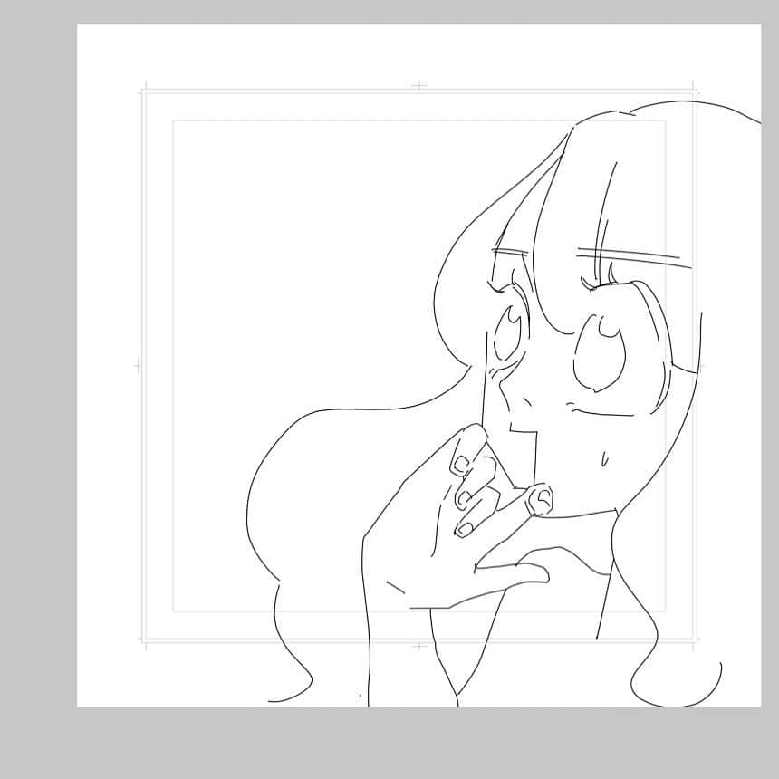 ふみのインスタグラム：「下書きほとんどしない人。#漫画」