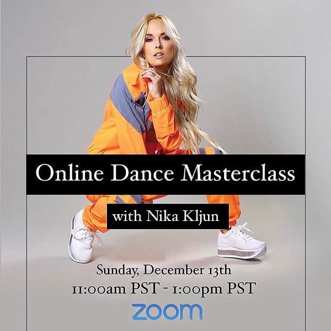 Nika Kljunさんのインスタグラム写真 - (Nika KljunInstagram)「🚨👀 𝘾𝙇𝘼𝙎𝙎 𝘼𝙇𝙀𝙍𝙏 👀🚨 YUP‼️ Let’s train! 🎉😄 Who’s coming to my online class 👱🏻‍♀️⁉️ . 𝗧𝗛𝗜𝗦 𝗦𝗨𝗡𝗗𝗔𝗬, December 13th, 11am PST - 1:00pm PST 🕵️‍♀️💃🏼🕺🏻😎 - YEP - 2 full hours 🤩💁🏼‍♀️ #jazzfunk  . Dancers - I know this year has been very frustrating & difficult for us 😖🤯 and I’m right there with ya! 🙇🏼‍♀️ . ‼️ BUT‼️, it’s still SO important for us to stay positive & keep training, no matter what! Don’t forget...this is still valuable time ☝🏼. #GrowthMindset #MakeItHappen 🧠💪🏼🔋 LET’S GOOOOOO 🤪 . So, who’s ready for some fun with me 👱🏻‍♀️🎉🤩⁉️ Bring your water, a towel, and lots of ⚡️ENERGY ⚡️😁 . I couldn’t be more excited to dance with you 🥰! Visit the link in my bio or in my stories  to sign up NOW‼️😜 *Limited Spaces Available* . BE SURE TO CHECK FOR THE CORRESPONDING TIME IN YOUR TIME ZONE, 🌍 when signing up! . #dance #onlinetraining #nikakljun #makeithappen #zoom #zoomworkshop #onlinemasterclass #dancewithme #zoomclasses #danceonline #zoomdanceclass #dancersofig #dancerslife #prodancers #prodancer #bolerodance #nikakljunchoreography #jazzfunkdance」12月10日 13時18分 - nikakljun