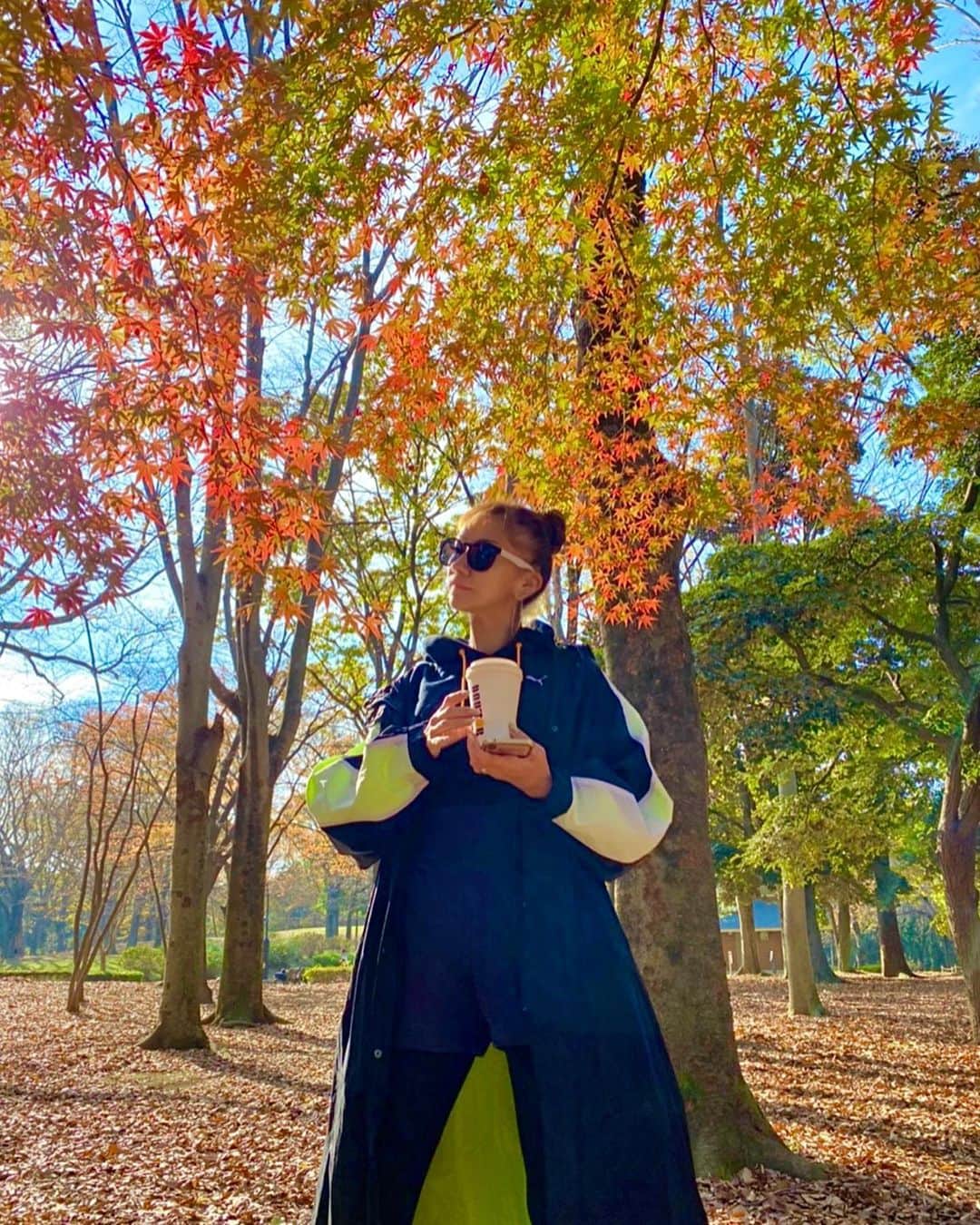 ソフィア・グリーンウッドのインスタグラム：「🍁🍁🍁 #紅葉#シリーズ#その2 #autumn#autumnleaves#autumnvibes」