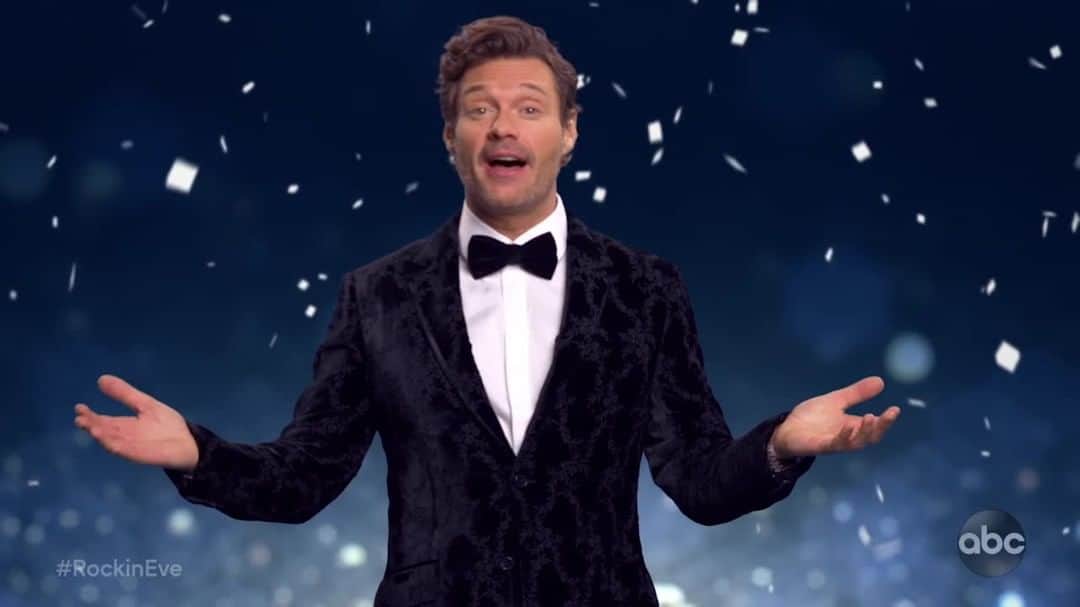 アメリカン・ブロードキャスティング・カンパニーのインスタグラム：「It wouldn’t be New Year’s Rockin’ Eve without @ryanseacrest! He’s back to host his 16th year of @rockineve along with @lucyhale and @theebillyporter in Times Square and @ciara in Los Angeles. Catch it LIVE December 31st at 8|7c on ABC! #RockinEve」