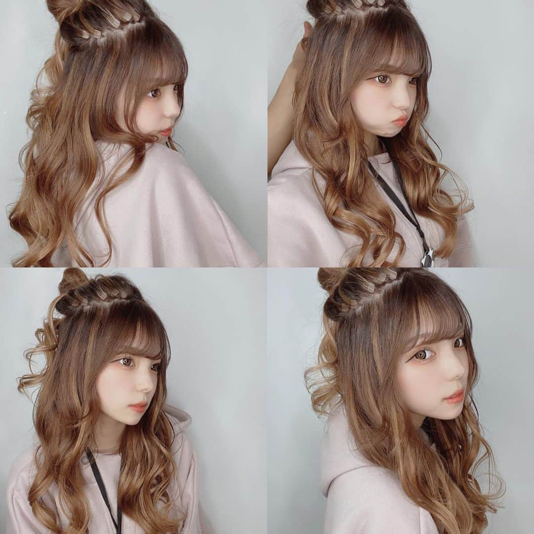 小栁紫苑のインスタグラム：「安定にエクステ🤤💞 ハイライト入れたよ！ @maed_shinnosuke  @haruka_eden  @y_t_ooo  @pull_by_eden (福岡店) @eden_fathief (佐賀店) 毎回いい感じにしてくれて幸せ！ #ハイライト #プルエクステ #エクステ #シールエクステ #エデンメード」