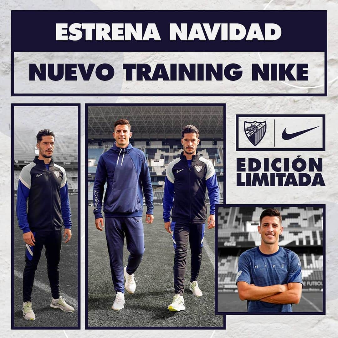 マラガCFさんのインスタグラム写真 - (マラガCFInstagram)「🧥 ¡Ya está aquí la #Navidad🎄!  Vístela con la nueva colección Training de #Nike 💙🤍  💥 EDICIÓN LIMITADA 👉 Disponible desde mañana viernes en nuestras #TiendasMCF y la tienda online.  #VientoyMarea」12月10日 18時20分 - malagacf