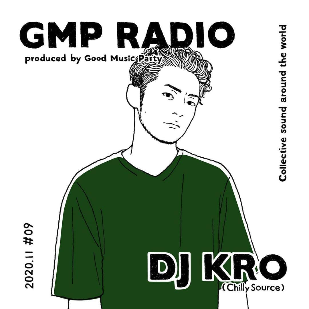 Tropical Discoのインスタグラム：「『GMP Radio Tokyo #9 by @djkrotokyo from @chillysourcetyo / 2020.11』 .  Listen and enjoy the set from the link in bio .  Art Work by @ayumi_yamamoto1130  .  #goodmusicparty #gmpradio #gmp」