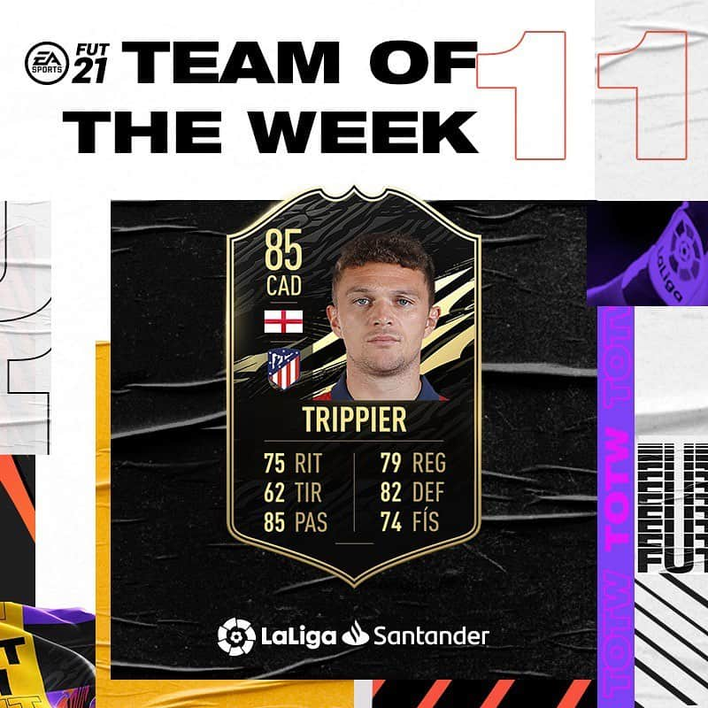 アトレティコ・マドリードさんのインスタグラム写真 - (アトレティコ・マドリードInstagram)「🔝 ¡@ktrippier2 ha sido incluido en el #TOTW de @LaLiga de @EASPORTSFIFA! 🎮  👏 ¡Enhorabuena, Tripps!👏  🔴⚪ #AúpaAtleti | #FIFA21」12月10日 22時13分 - atleticodemadrid