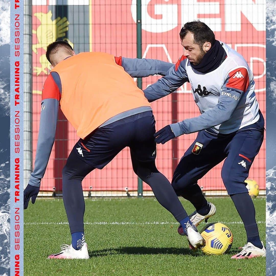 ジェノアCFCさんのインスタグラム写真 - (ジェノアCFCInstagram)「⚽️ La settimana entra nel vivo al #CentroSignorini.  🔴🔵 #GenoaJuventus」12月10日 22時40分 - genoacfc