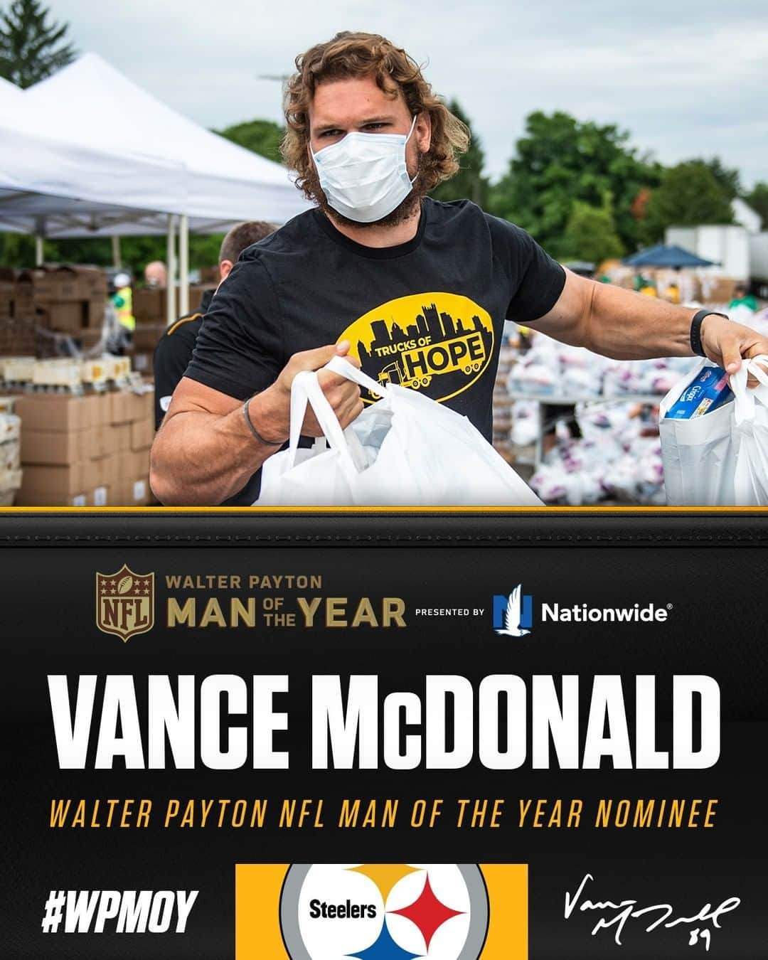 ピッツバーグ・スティーラーズさんのインスタグラム写真 - (ピッツバーグ・スティーラーズInstagram)「Vance McDonald is our nominee for the #WPMOY Award presented by @nationwide.」12月10日 23時06分 - steelers