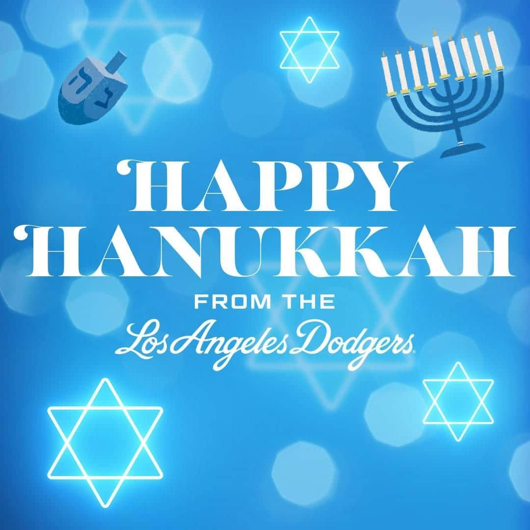 Los Angeles Dodgersさんのインスタグラム写真 - (Los Angeles DodgersInstagram)「Happy Hanukkah!」12月11日 9時45分 - dodgers