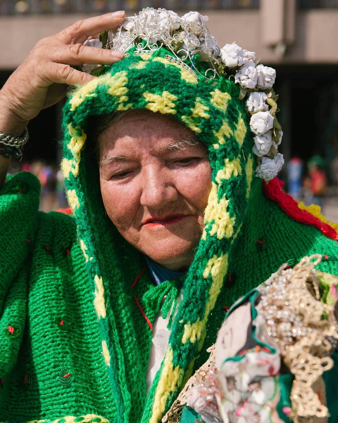 National Geographic Creativeさんのインスタグラム写真 - (National Geographic CreativeInstagram)「Photo by @aliciavera / Ana Rita Ruedas Arana, 64, poses for a portrait at the Basilica de Guadalupe in Mexico City. She has been visiting the Basilica for the last 14 years from Jalisco, Mexico.  Every year on December 12th, Our Lady of Guadalupe’s Feast Day, millions of pilgrims visit the site where the Virgin Mary purportedly appeared to an indigenous man on a hilltop. Our Lady of Guadalupe has become one of the most important symbols in Mexico where her image has been used to represent everything from faith, identity, motherhood and social justice. This year, the Basilica will remain closed to the public on Feast Day to avoid large crowds gathering in order to prevent the spread of Covid-19 which has claimed approximately 110,000 victims in the country. Instead, the Archdiocese of Mexico has organized a virtual pilgrimage and has launched a campaign called “Pilgrims stay home.” Despite warnings, thousands of devotees are arriving ahead of its closure showing in an act of faith and devotion that not even the pandemic can stop. "The Holy Virgin, she heals us, saves us, she helps us all. I've asked her save the world because life is a gift."」12月11日 10時05分 - natgeointhefield