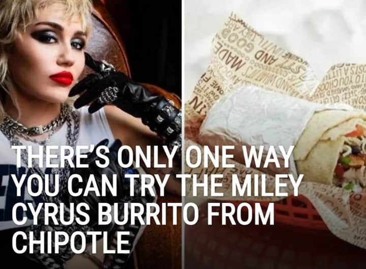 Alternative Pressさんのインスタグラム写真 - (Alternative PressInstagram)「Yes, @Chipotle has really launched a @MileyCyrus burrito but there's only one way you can try it⁠ LINK IN BIO⁠ .⁠ .⁠ .⁠ #mileycyrus #chipotle #mileycyrusburrito #altpress #alternativepress」12月11日 10時01分 - altpress