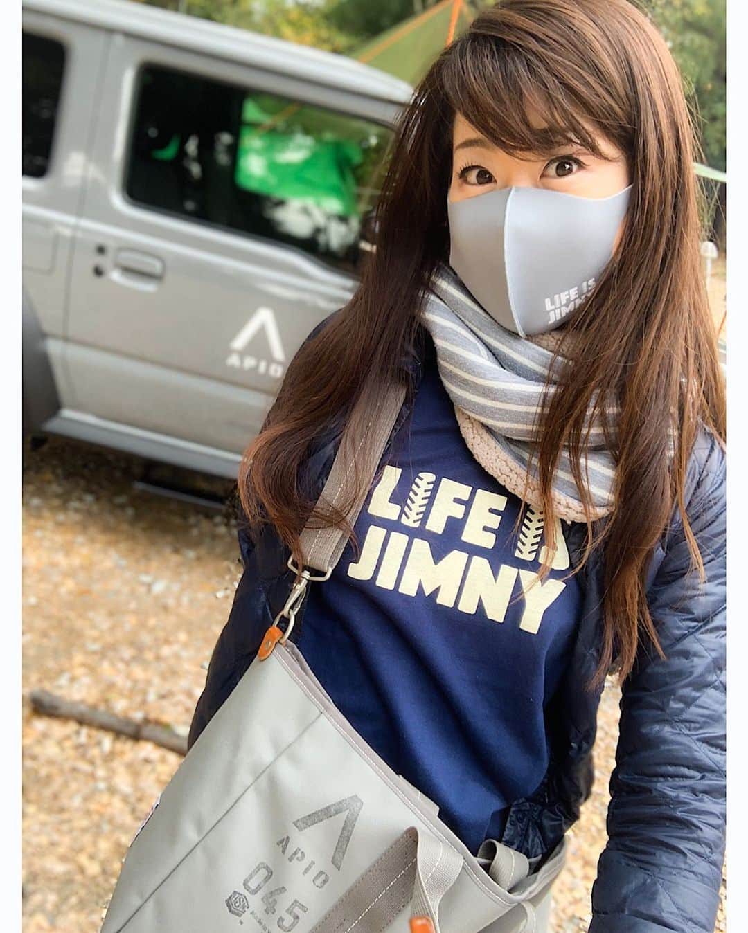 木村亜美さんのインスタグラム写真 - (木村亜美Instagram)「キャンプ場からおはよーございます❤️(^^)/    #アピオ #ジムニー #APIO #jimny #APIOjimny」12月11日 10時18分 - ami_kimura0327