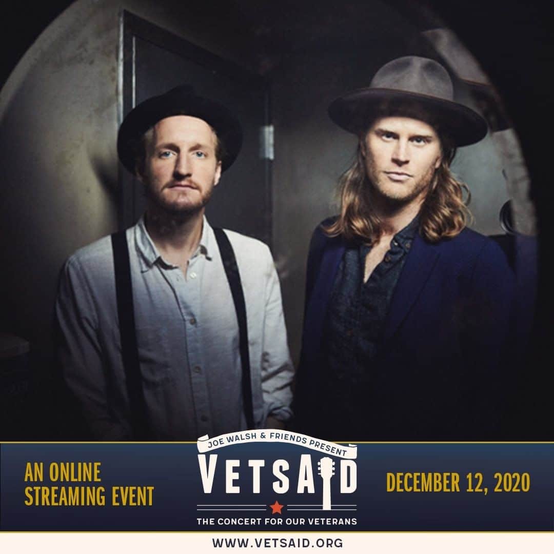 The Lumineersのインスタグラム：「This Saturday, December 12th, we're joining @joewalshofficial and his friends across the country for VetsAid 2020 - Home for the Holidays ❄️. The multi-hour rock festival will be raising funds for veterans and their families. We hope to see you there!  Livestream passes available now at the link in our bio. All proceeds go directly to veterans services.」