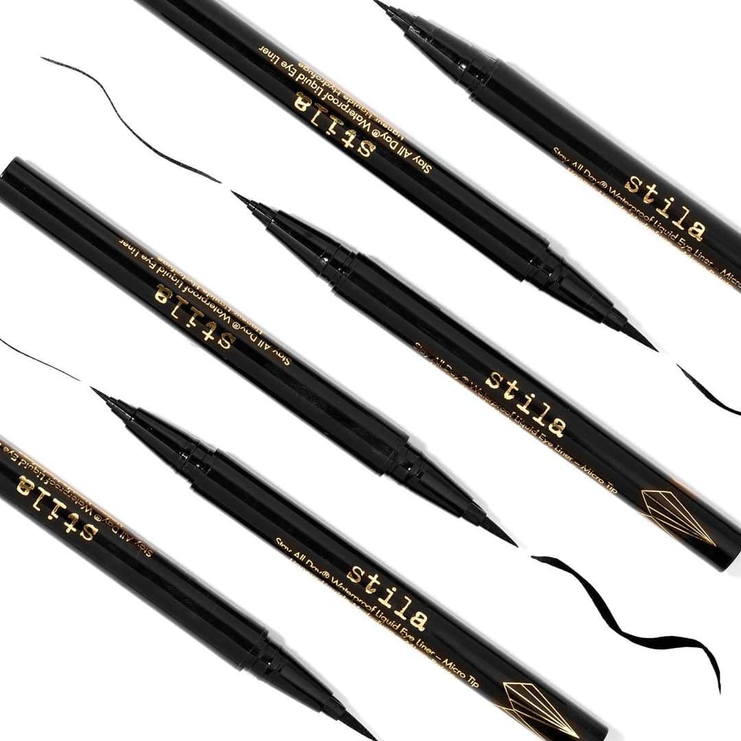 Stila Cosmeticsさんのインスタグラム写真 - (Stila CosmeticsInstagram)「The Original vs. Micro-Tip - an artist needs both  Create your own masterpiece - Shop our #1 selling Stay All Day® Waterproof Liquid Eye Liner collection now at StilaCosmetics.com #stilacosmetics #graphiceyeliner   #graphicartist #graphicliner #graphic #eyelinerdesign #graphiceyes #mua #cateyes #wingedliner #wingedtip」12月11日 4時14分 - stilacosmetics