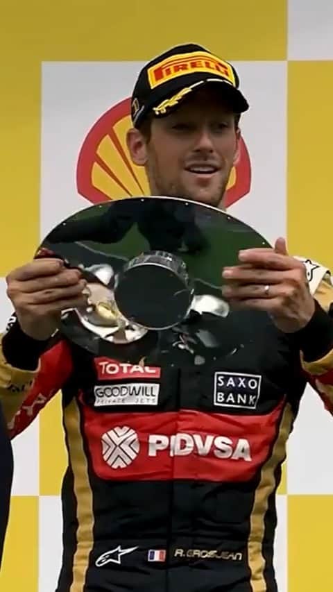 ロマン・グロージャンのインスタグラム：「What a race that was 🤩🏆🏆」