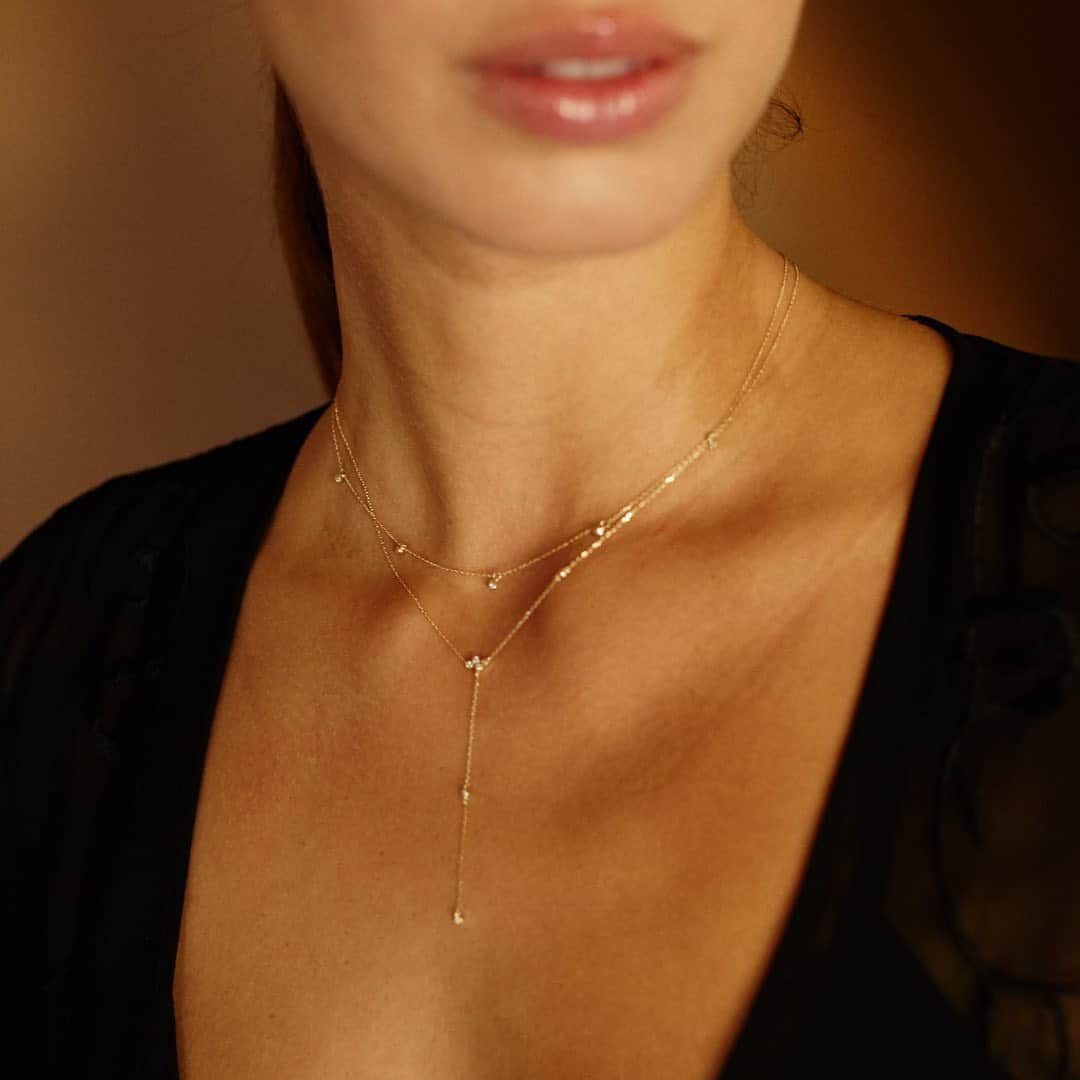 チャンルーのインスタグラム：「Forever yours 💖Our new 14k Collection is filled with pieces you'll wear everywhere and always.」