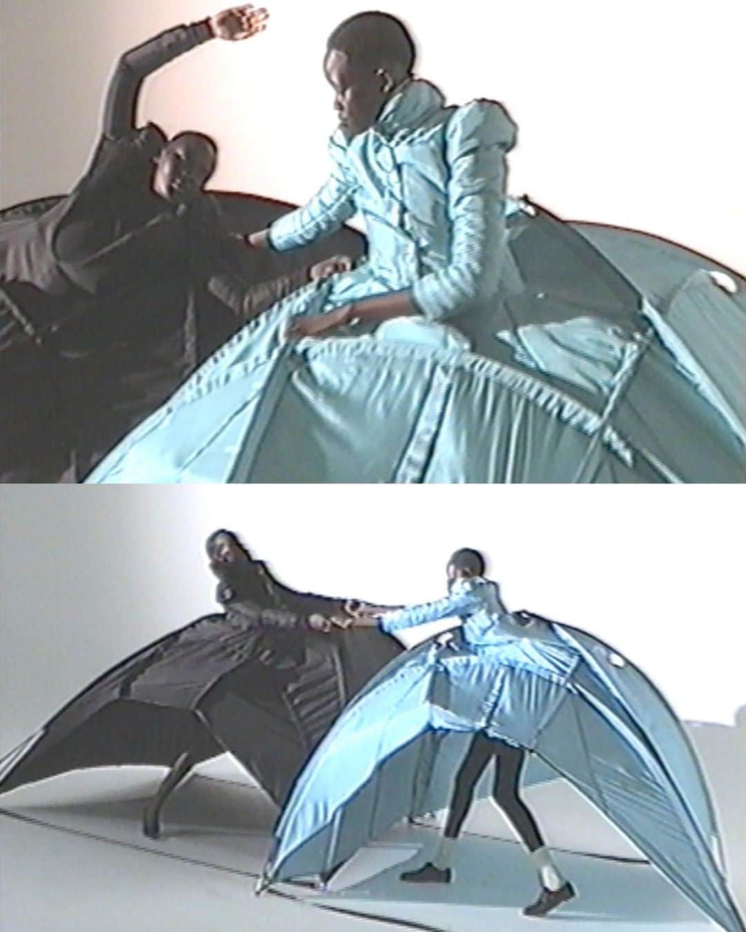 シャーナ・オズボーンのインスタグラム：「the best @bradleysharpe ⛺️ 👗 for @dazedfashion with @robbiespencer @arrriish @caren_jepkemei @thomasdekluyver @cyndiaharvey @polly_setdesign @julialangecasting @360_pm 🖤」