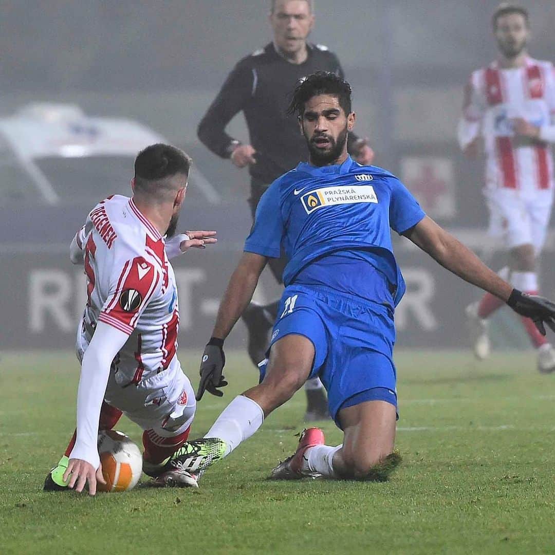 のインスタグラム：「Završena grupna faza @europaleague  Čestitam svim saigračima, klubu @crvenazvezdafk  i svim navijačima na ovom uspehu zajedno smo ostvarili ovaj cilj. Idemo dalje 🔴⚪️⚽️❤️」