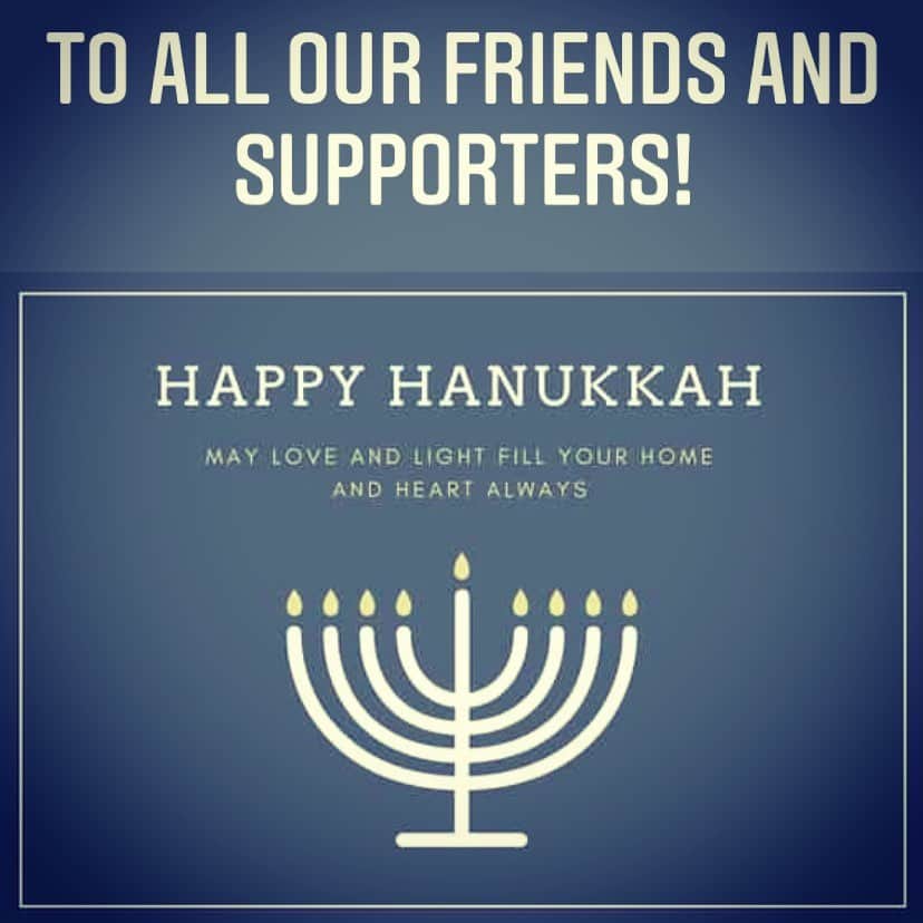 のインスタグラム：「Wishing all our friends and supporters around the Planet a super happy Chanukah! May a guiding light will always accompany you! #happychanukah」