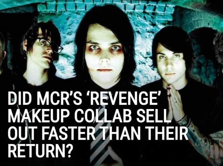 Alternative Pressさんのインスタグラム写真 - (Alternative PressInstagram)「@mychemicalromance's new ‘Three Cheers For Sweet Revenge’ makeup collab is giving fans flashbacks to their return tour announcement⁠ LINK IN BIO⁠ .⁠ .⁠ .⁠ #mychemicalromance #mcr #mychem #threecheersforsweetrevenge #revengeera #altpress #alternativepress」12月11日 8時01分 - altpress