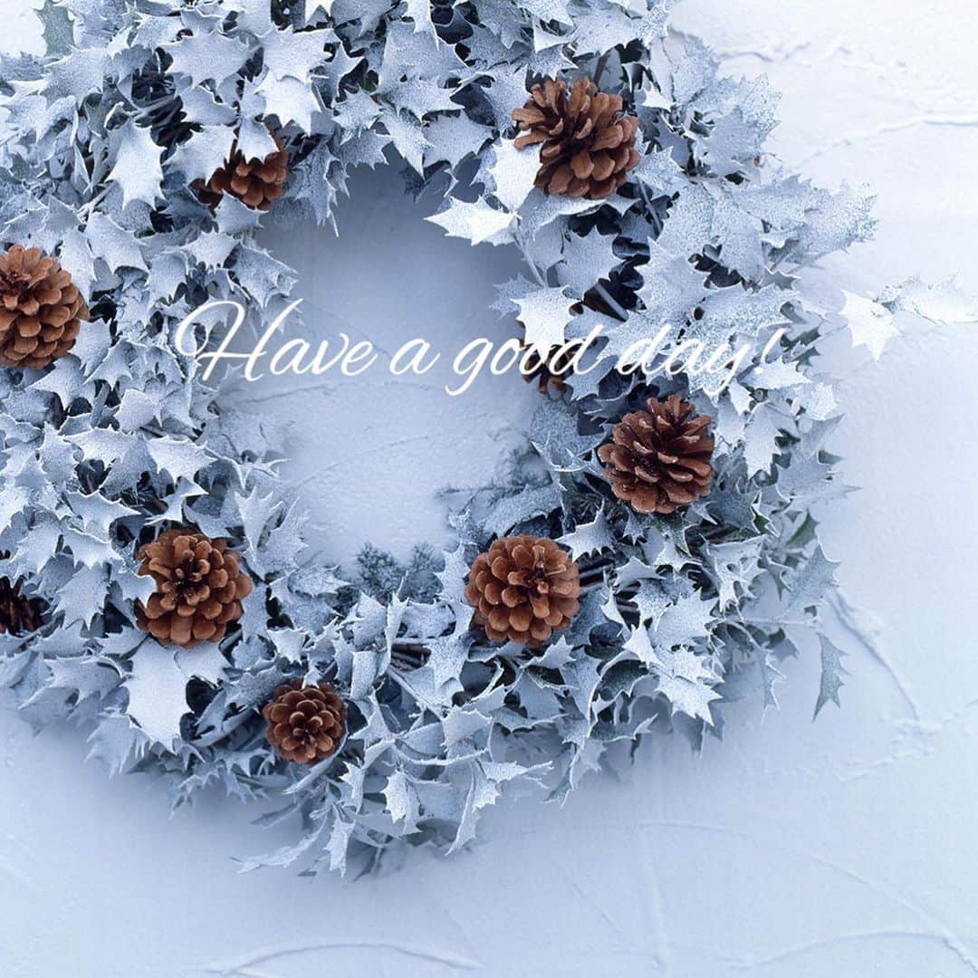雑誌『花時間』さんのインスタグラム写真 - (雑誌『花時間』Instagram)「おはようございます。﻿ ﻿ クリスマスの準備は進んでいますか？﻿ ﻿ 本日は、これからリースを作りたいかたのために、インスタミニレッスン🎅﻿ ﻿ 粉雪をかぶったヒイラギリース！﻿ ﻿ 写真をスライドして見ていって。﻿ ﻿ スノースプレーで、雪を積もらせているんです。﻿ ﻿ 花材は…﻿ ・ヒイラギ﻿ ・ヒムロスギ﻿ ・マツカサ﻿ ﻿ 材料と道具﻿ ・スノースプレー﻿ ・リースワイヤー﻿ ・グルー﻿ ﻿ ベース﻿ 太めのワイヤーを輪にして。﻿ ※ここでは、太さ35㎜のものを使用。﻿ ﻿ 憧れのホワイトクリスマスがリースで叶っちゃう！﻿ ﻿ リースにしないまでも、スノースプレーを活躍することで、ヒイラギはもっと素敵になりますね。﻿ ﻿ では、本日も元気smile😊😊😊で頑張りましょう！ by ピーターパン﻿ ﻿ ﻿ リース制作 @mikakomidorinoibasho  写真 @中野博安  #flowerslovers #flowerstagram #flowerarrangement  #花時間 #花時間2020 #花好き #花藝 #花好きな人と繋がりたい #花が好きな人と繋がりたい #花のある生活 #花のある暮らし #花を飾る #花を飾る生活  #クリスマスリース  #手作りリース  #リース #ヒイラギ  #ホワイトリース  #ホワイトクリスマス  #wreath  #クリスマスの準備 #クリスマスの飾り #丁寧な暮らし #ていねいなくらし #ビタミンf #花屋さんへ行こう ﻿ ﻿ ﻿ ﻿」12月11日 9時19分 - hanajikan_magazine