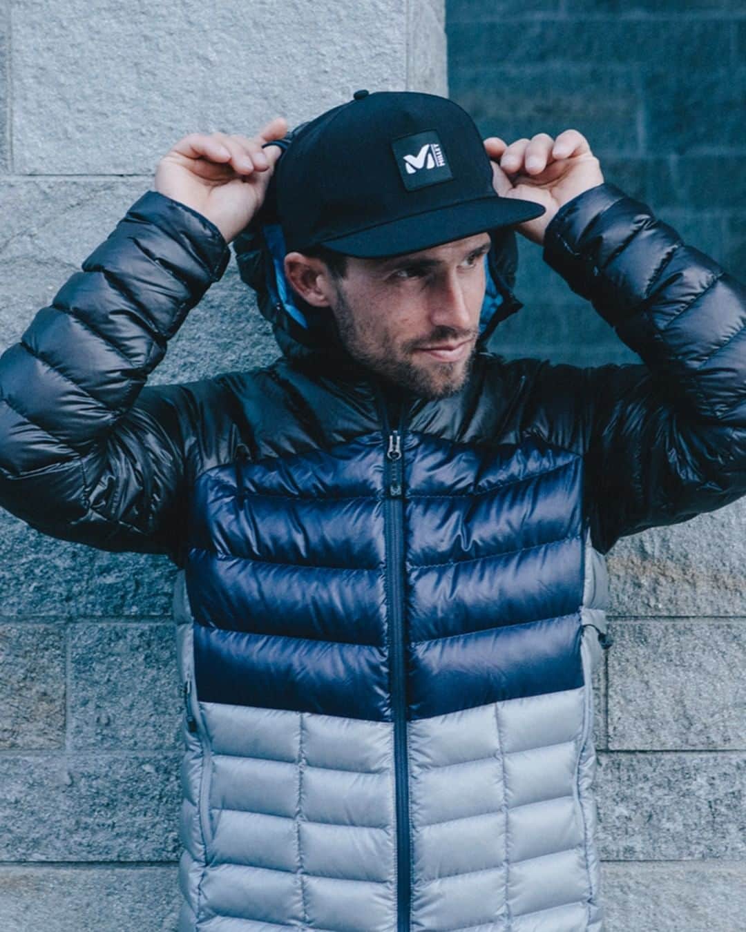 ミレーのインスタグラム：「The Trilogy Diamond Down Hoodie is our most technical compressible down jacket. Garnished with the K DRY™ GOOSE DOWN RDS goose fluff, it comes with a fill power of 800, which guarantees maximum heat. Ultra light, it compresses easily to slip into your backpack. Finally, PERTEX® DIAMOND exterior material makes it ultra-resistant.  Simply the best down jacket we’ve ever made.  📷 @matt_georges   #MilletRiseUp」