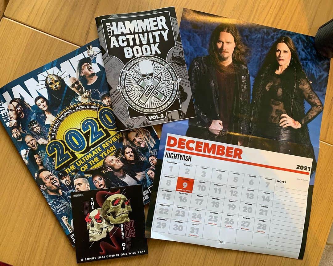 METAL HAMMERのインスタグラム：「All of this comes with the new issue of Metal Hammer, out now! Get it in UK stores or via the link in our bio (pick issue 343) #metal #heavymetal #nightwish #ozzy #metallica #imperialtriumphant #judaspriest #metalhammer #evanescence」