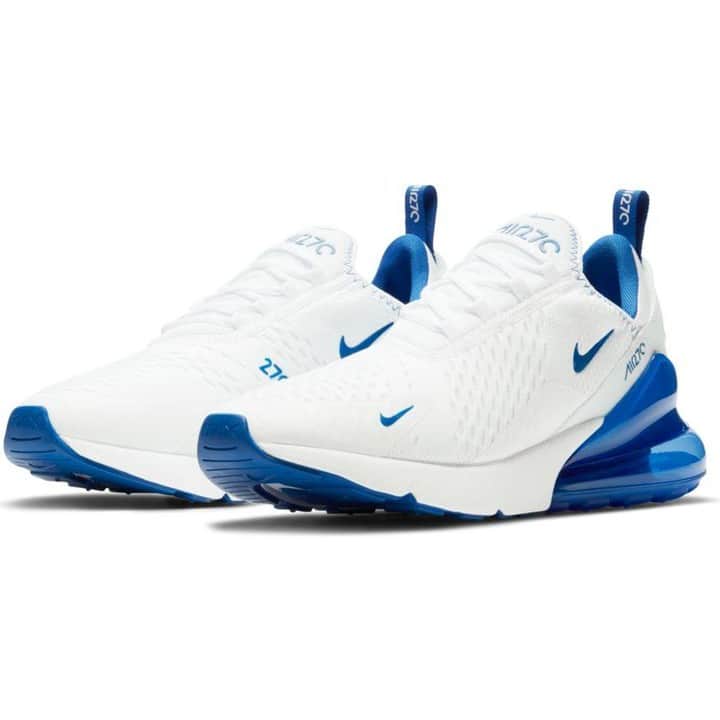 のインスタグラム：「【NEW🙌】NIKE AIR MAX 270 DH0268-100 ￥15,000+tax  ホワイトをベースに爽やかなブルーがアクセントとなるAIR MAX 270が登場！  #kicks #sneakerhead #sneakers #sneakeraddict #tokyo #japan #kickstagram #👟 #abcmart #abcマート #ABCGS #NIKE #ナイキ #nikeairmax #airmax #max270 #エアマックス」