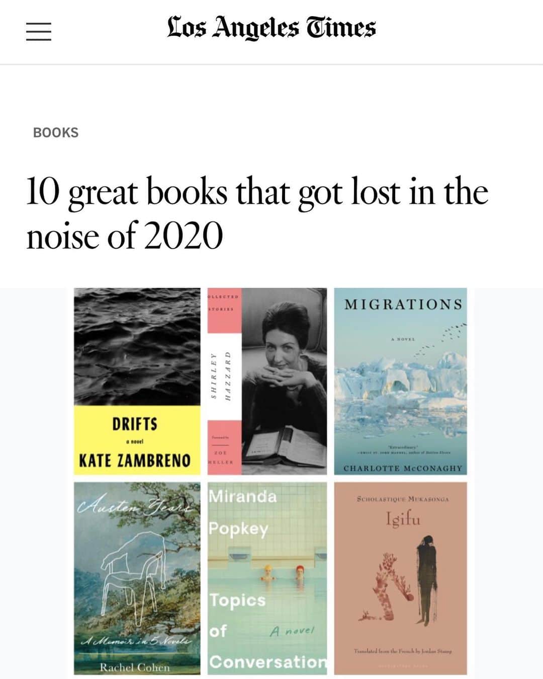 川上未映子さんのインスタグラム写真 - (川上未映子Instagram)「・  『夏物語』がロサンゼルス・タイムズ  "2020年の名著10冊" に選ばれました。 嬉しいです。 読んでくださった皆さんありがとう…  Breasts and Eggs made  @latimes 10 great books of 2020 list!   @europaeditions  @picadorbooks   #miekokawakami#川上未映子」12月11日 14時23分 - kawakami_mieko