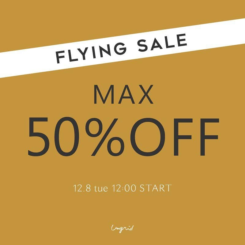 Ungrid staff snapさんのインスタグラム写真 - (Ungrid staff snapInstagram)「【FLYING SALE開催‼️】 RUNWAY channelでご好評頂いております フライングセールが全店舗でもスタート🚩 . アウター、ニット、デニムなど、、、 最大50%offに✨ 是非この機会にチェックしてください！ . RUNWAY channelは、 @ungrid_official #TOPページURLよりご覧下さい . #ungrid #ungrid_official #sale #フライングセール」12月11日 15時20分 - ungrid_staffsnap