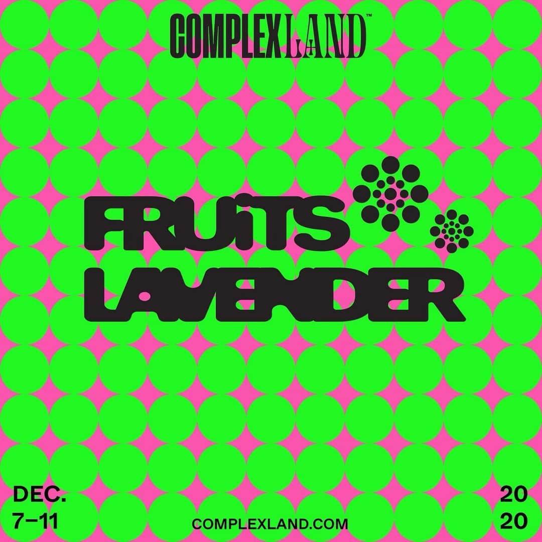 FRUiTSさんのインスタグラム写真 - (FRUiTSInstagram)「@lavender.xyz @complexcon #complexland  Lavender x FRUiTS Magazine for ComplexLand From December 7 - 11 we'll be participating in ComplexLand and presenting a super special collection with FRUiTS Magazine from Japan! Head to ComeplexLand.com to sign up!  https://complexland.com/ center/shop」12月11日 15時18分 - fruitsmag