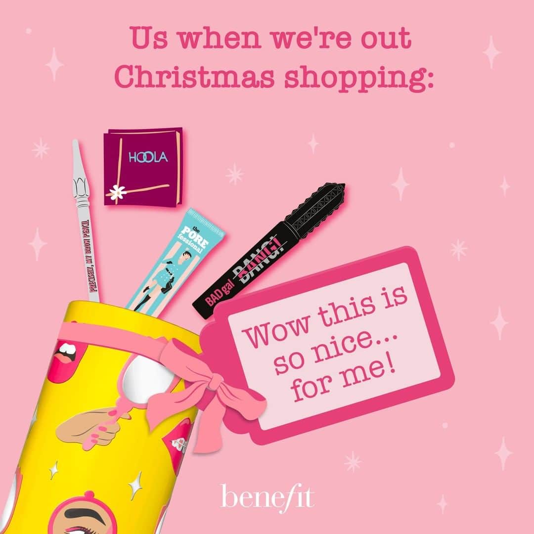 Benefit Cosmetics UKさんのインスタグラム写真 - (Benefit Cosmetics UKInstagram)「Anyone else terrible at Christmas shopping? We just take pictures and send to our family to add to our own list 😏」12月11日 17時00分 - benefitcosmeticsuk