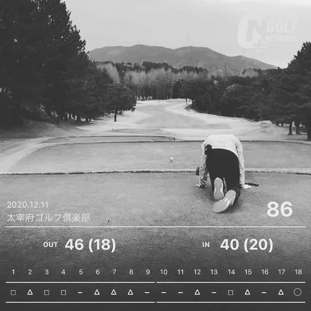 伊藤祐介のインスタグラム：「ツアー2日目46.40.86  #ゴルフ #太宰府ゴルフ倶楽部 #PING #SRIXON #OAKLEY #ふぉあ〜〜〜」