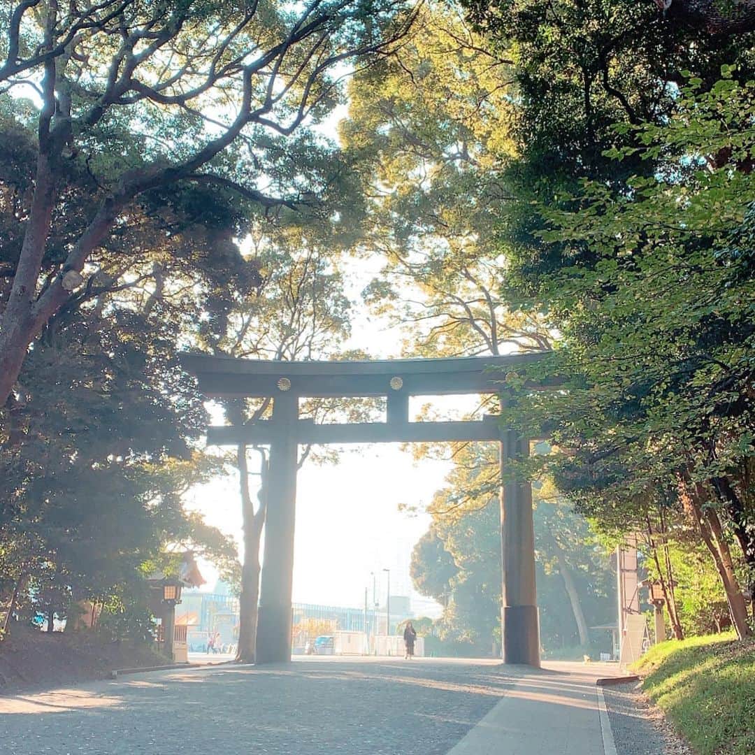のインスタグラム：「この時期の朝の光って本当に綺麗🥺 . 代々木公園はカラスがいなければ最高なんだけど、めちゃくちゃいて怖いから、明治神宮がお気に入り🙂😇(明治神宮はカラスいない) . 去年のこの時期は 朝に時間があれば家近の24hジムに行って トレーニングして、仕事に向かって、 という感じで、 寒い朝にわざわざお散歩なんかしなかったけど、 . 今は朝に歩かないと1日ずっと家にいることが多いので、 歩き方を意識しながら、ぶつぶつ考え事しながら、 日光浴びるために積極的に歩いてます☺️ . 新しい生活様式、生活習慣にもうかなり慣れてしまったなぁ 人ってどんどん適応していくもんですね〜 #しみじみ . . #朝に私とすれ違っても多分誰も気付かない #冬はそんな格好で歩いてる #明治神宮 #代々木公園 . .  #パン好きトレーニー #healthylifestyle #healthybody #健康美 #naturalbeauty #自然体 #ボディメイク#bodymake #フィットネス #fitness #fitnessgirl #筋トレ #筋トレ女子 #体型記録 #ダイエット#diet #痩せたい #メリハリボディ」