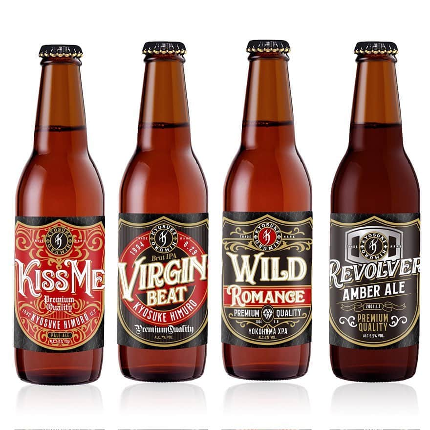 氷室京介のインスタグラム：「【LXメモリアルグッズ】LXメモリアルビールやソロデビューシングル「ANGEL」をモチーフにしたアイテムをご紹介💘 詳しくは himuro.comへ」