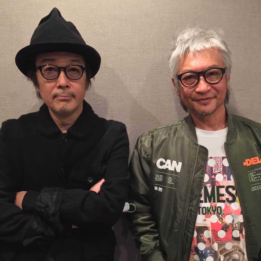 高木完のインスタグラム：「#maadspin #jwave  #高木完  #リリーフランキー」
