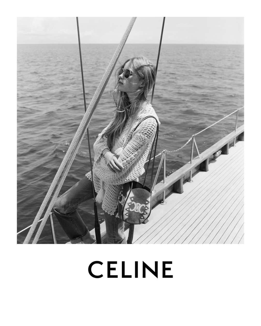 Celineさんのインスタグラム写真 - (CelineInstagram)「CELINE SPRING 21 CELINE TRIOMPHE EMBROIDERY MARLOU BAG   COLLECTION AVAILABLE IN STORE AND AT CELINE.COM   RIANNE PHOTOGRAPHED BY @HEDISLIMANE IN SAINT-TROPEZ IN JUNE 2020   #CELINEBYHEDISLIMANE」12月11日 20時52分 - celine