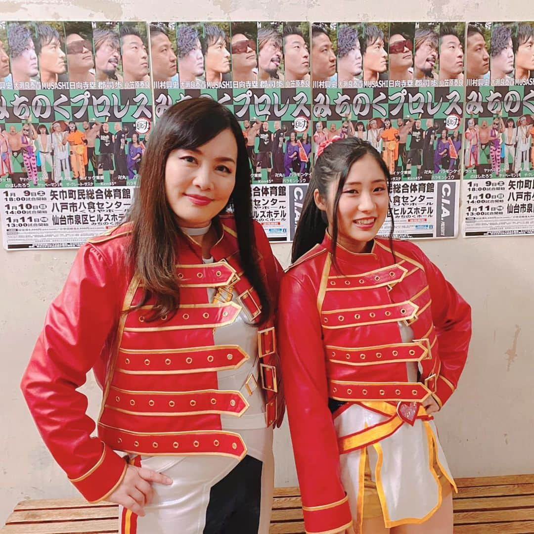 さくらえみさんのインスタグラム写真 - (さくらえみInstagram)「Apple Queens🍎👑  みちのくプロレスさんに参戦！ ありがとうございました。  #prowrestling #gtmv #aew #みちのくプロレス」12月11日 21時45分 - emisakura_gtmv