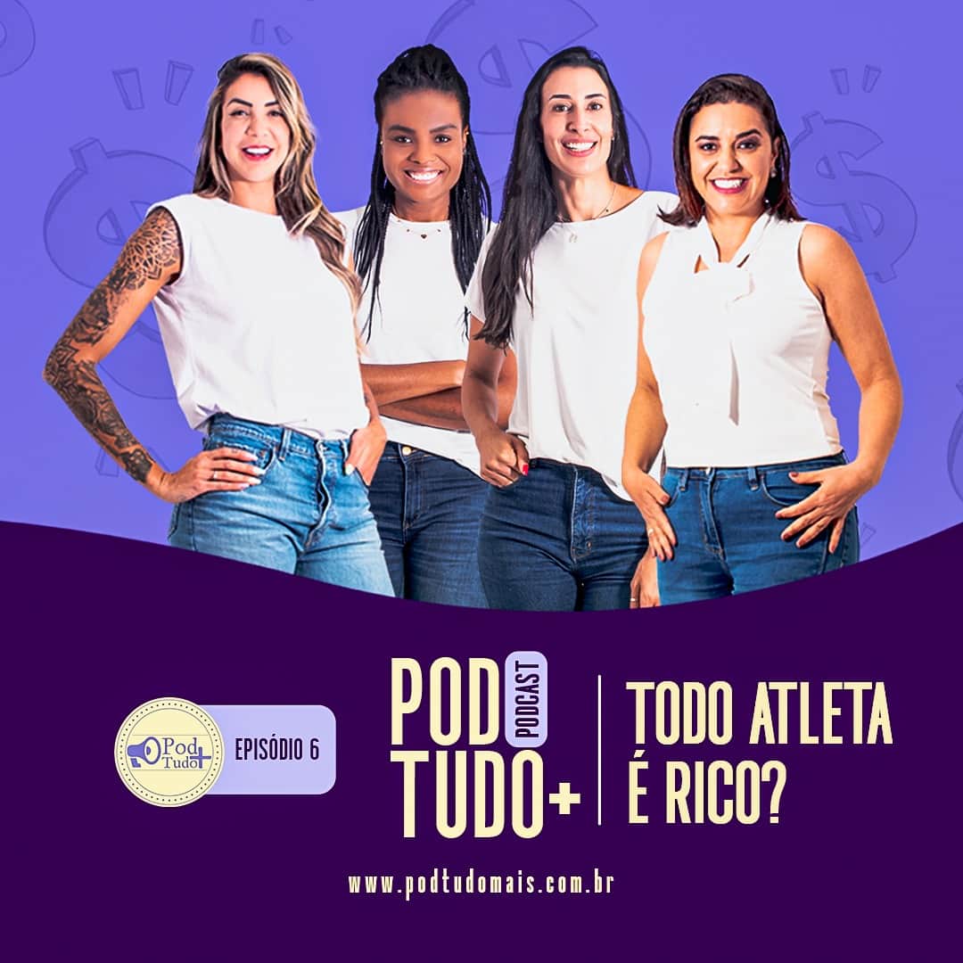 シェイラ・カストロのインスタグラム：「No PodTudo+ de hoje falaremos sobre a riqueza dos atletas.. ⠀ Será que ela existe? Será que todo atleta é rico? ⠀ O que você acha??Me conta aqui👇🏽 ⠀ A resposta acaba de sair nas melhores plataformas digitais e disponível pra você ouvir!! Quem vem comigo?? ⠀ ⠀ ⠀」
