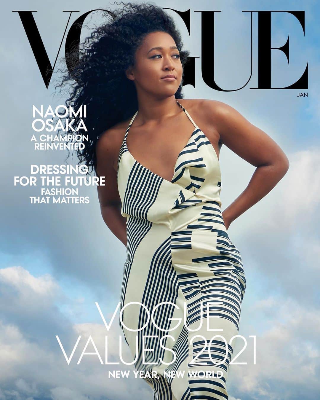 大坂なおみさんのインスタグラム写真 - (大坂なおみInstagram)「Wow.... Vogue cover. Words can’t describe how honored I am. Thank you so much @voguemagazine this is really a dream. Growing up looking at my idols on the cover and now being able to be in their position is crazy to me. Super grateful, thank you.  Writers: Rob Haskell Photographer: Annie Leibovitz // @annieleibovitz  Fashion Editor: Jorden Bickham // @jordenbickham Hair: Lacy Redway // @lacyredway Makeup: Autumn Moultrie // @autumnmoultriebeauty Entertainment Director: Sergio Kletnoy // @sergiokletnoy Dress: Louis Vuitton // @louisvuitton  @nicolasghesquiere」12月11日 23時12分 - naomiosaka