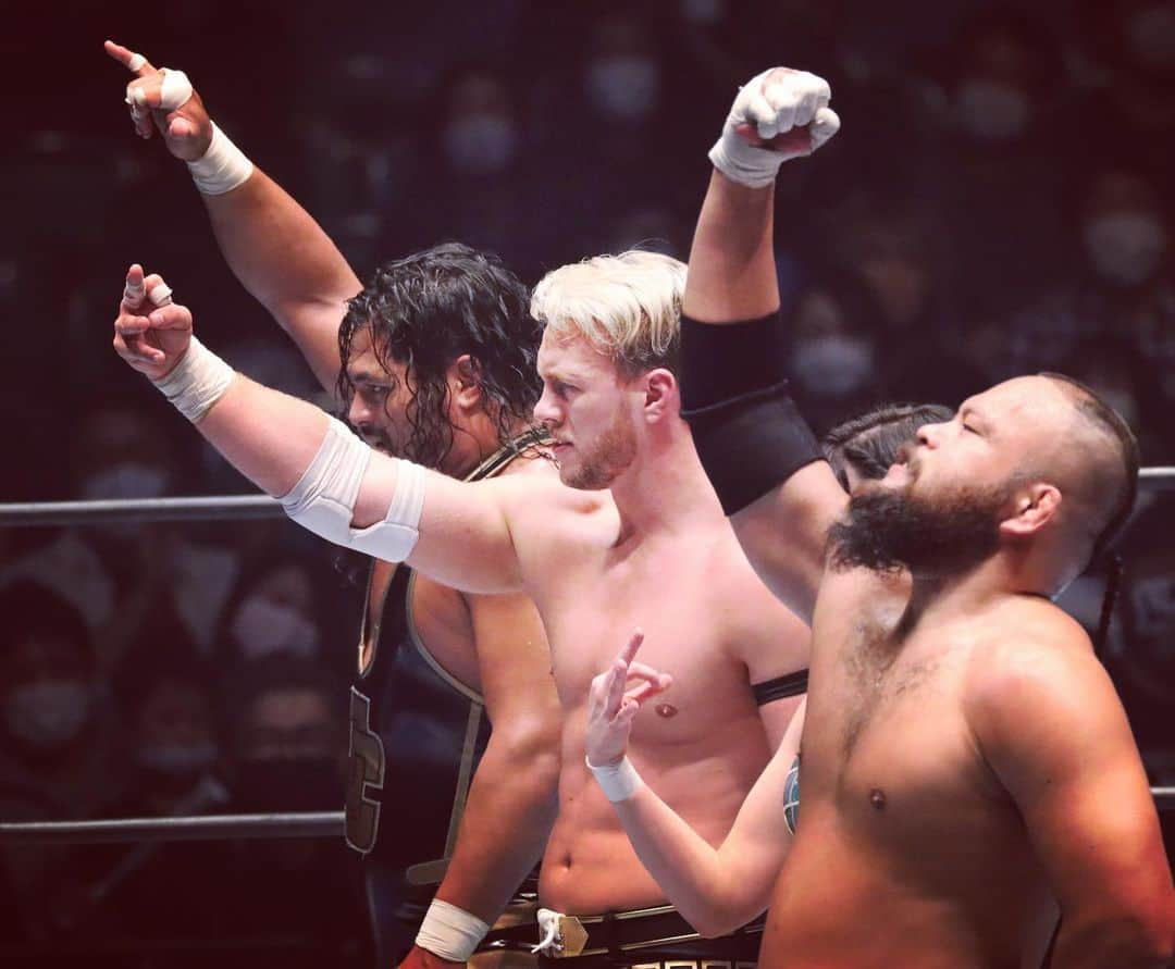 岡倫之さんのインスタグラム写真 - (岡倫之Instagram)「【帝国】の 初勢揃い This is THE EMPIRE #新日本プロレス #njpw #NewJapanProWrestling  #帝国国際放送 #njpwworld #オーカーン #グレートオーカーン #GreatOKhan #THEEMPIRE #Dominator #ジェフコブ #JeffCobb #ウィルオスプレイ #WillOspreay #ビープレストリー #BeaPriestley」12月12日 0時34分 - great_o_khan