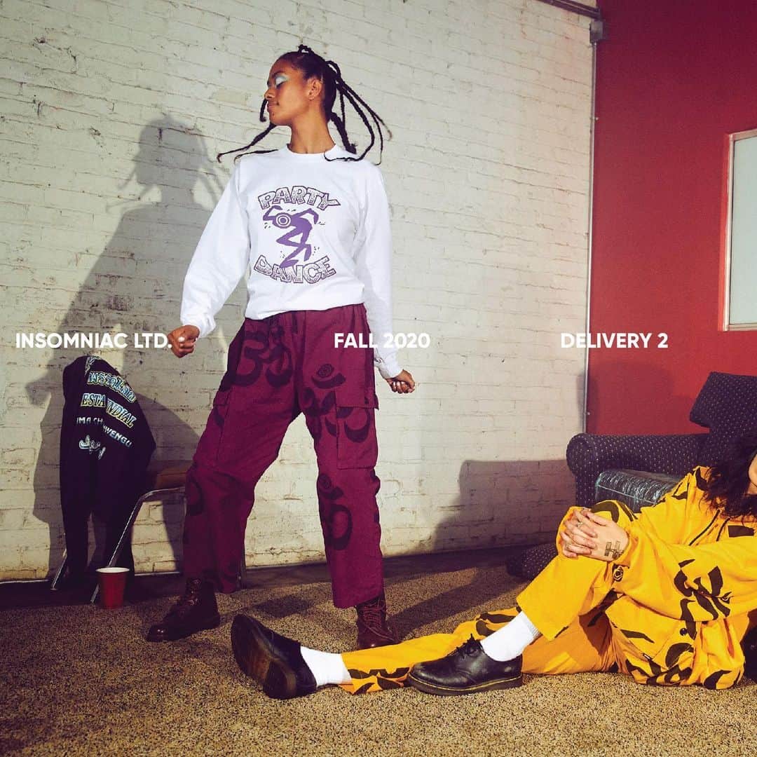 サキャスティックのインスタグラム：「@insomniacltd FALL - WINTER 2020  Available now at www.insomniac.ltd  📸 @daniellelevitt」