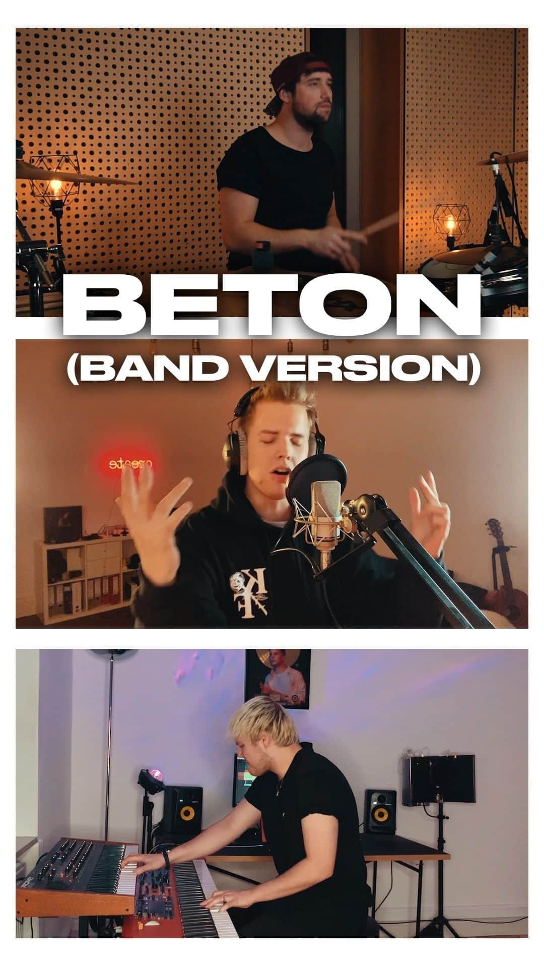 Kayefのインスタグラム：「Hab mit meiner Band zusammen eine Live Version zu meiner neuen Single "BETON" gemacht 🔥 Viel Spaß ❤️」
