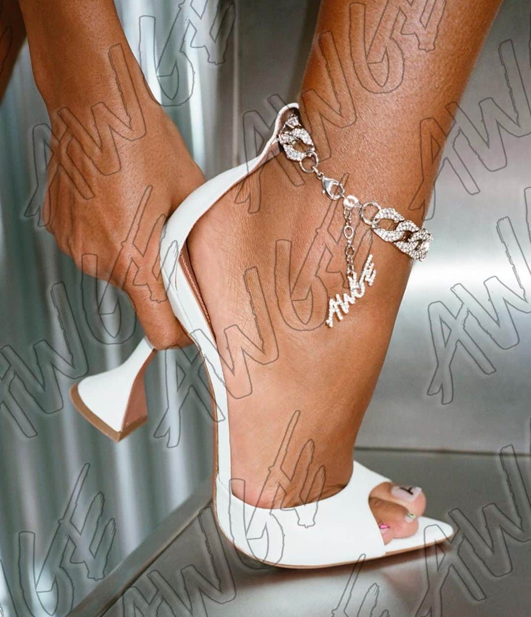 エイサップ・ロッキーのインスタグラム：「We at AWGE present 2 u a special collab with @aminamuaddi on my first ever women’s shoes inspired by urs truly ,out now!!! In Select stores worldwide」