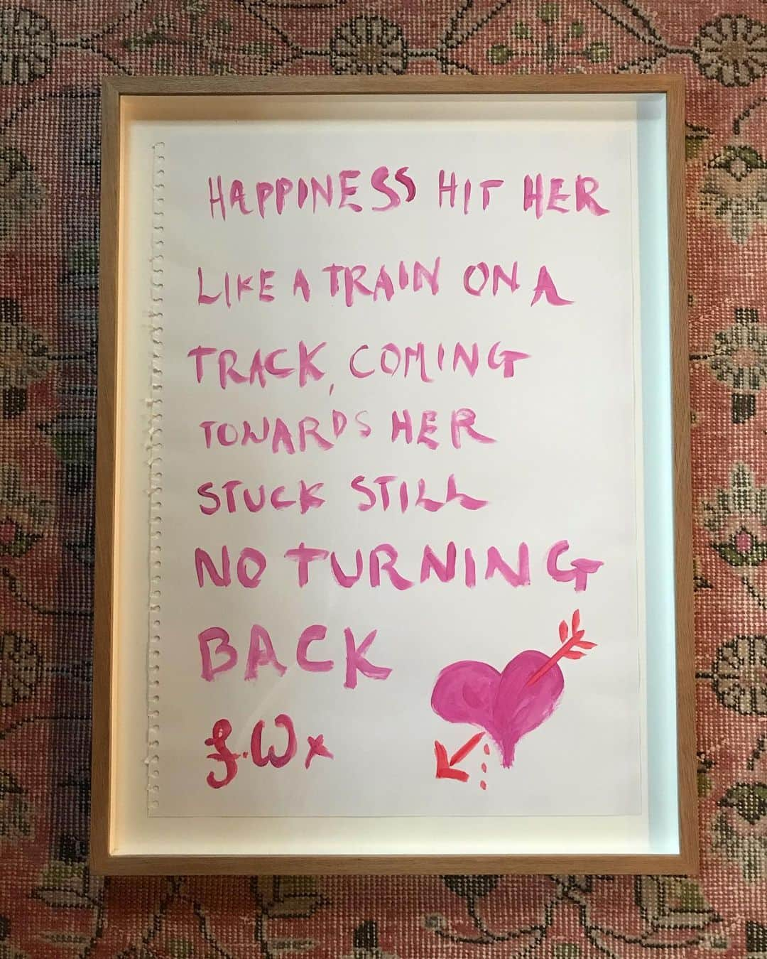 フローレンス・アンド・ザ・マシーンのインスタグラム：「Enter the #ILoveLive prize draw to win this artwork painted by Florence.  Raising money for @stagehandcharity. Link in stories.」