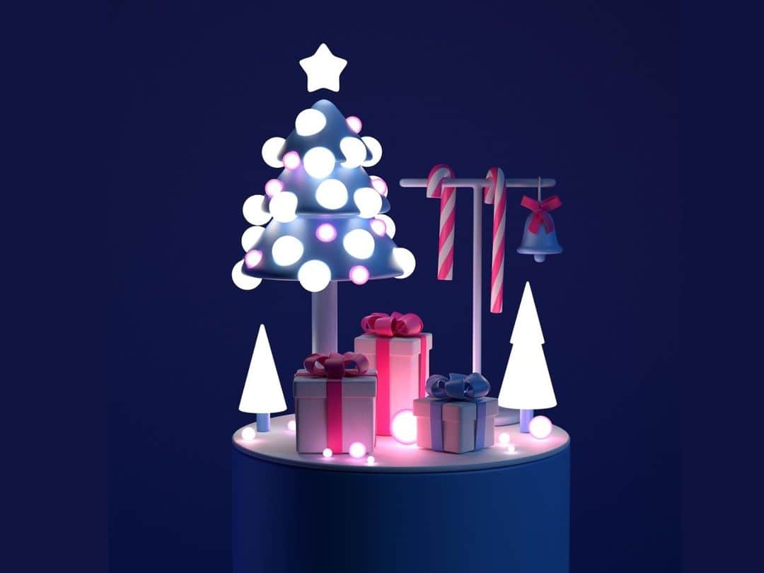 Dribbbleさんのインスタグラム写真 - (DribbbleInstagram)「3d Christmas by Icons8 ⠀ ⠀ #dribbble #design #3d #Christmas2020 #3dillustration」12月12日 3時05分 - dribbble